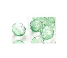 Glasfacettenperle 12 und 14mm grün