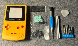 Gameboy Color Gelb Gehäuse inkl Schraubenzieher Set