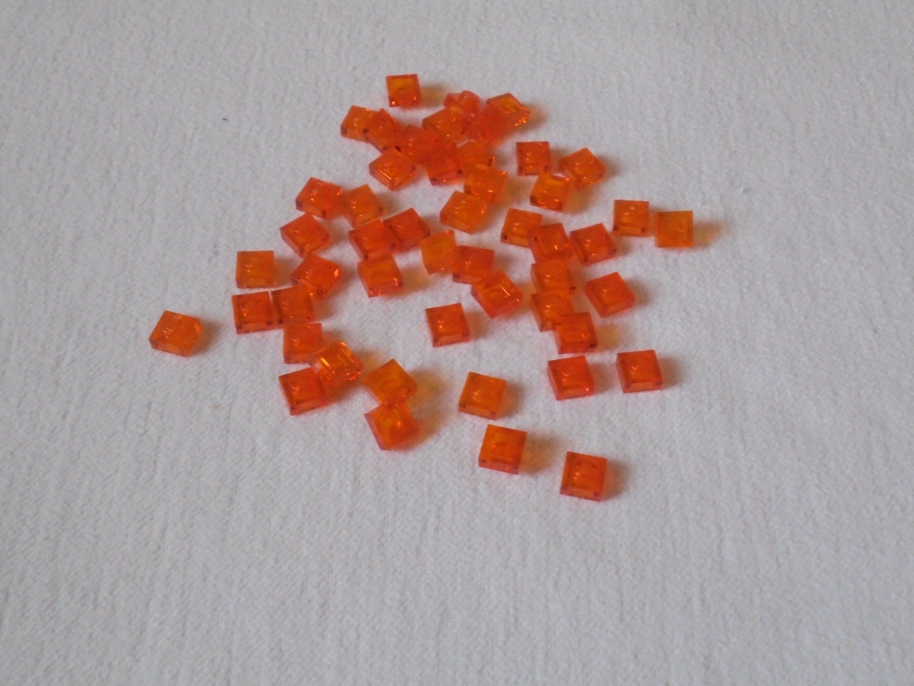 Lego Giocattoli: LEGO - 50 - ORANGE - TRANSPARENTE - 1X1 STEINE – Usato da Gelterkinden venduto da ajdt4