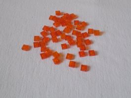 LEGO - 50 - ORANGE - TRANSPARENTE - 1X1 STEINE
