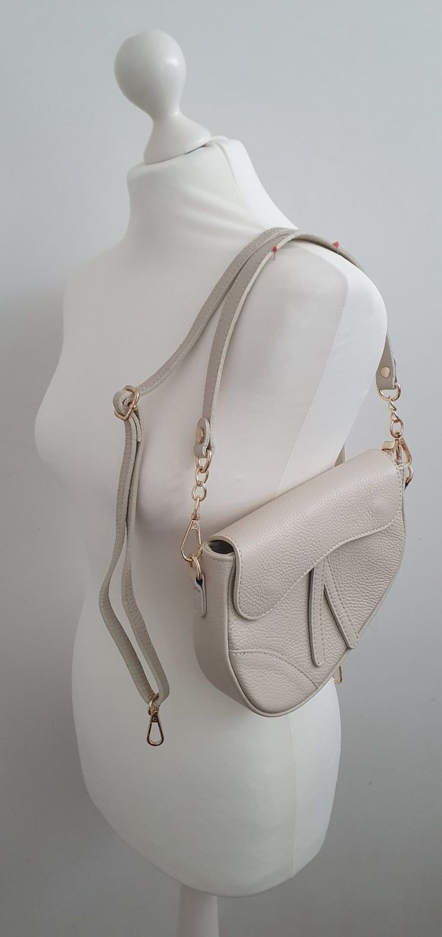 Borse da donna: Hochwertige Echtleder Handtasche Damen beige Neu – Nuovo (secondo la descrizione) da Stansstad venduto da InStyle8 2