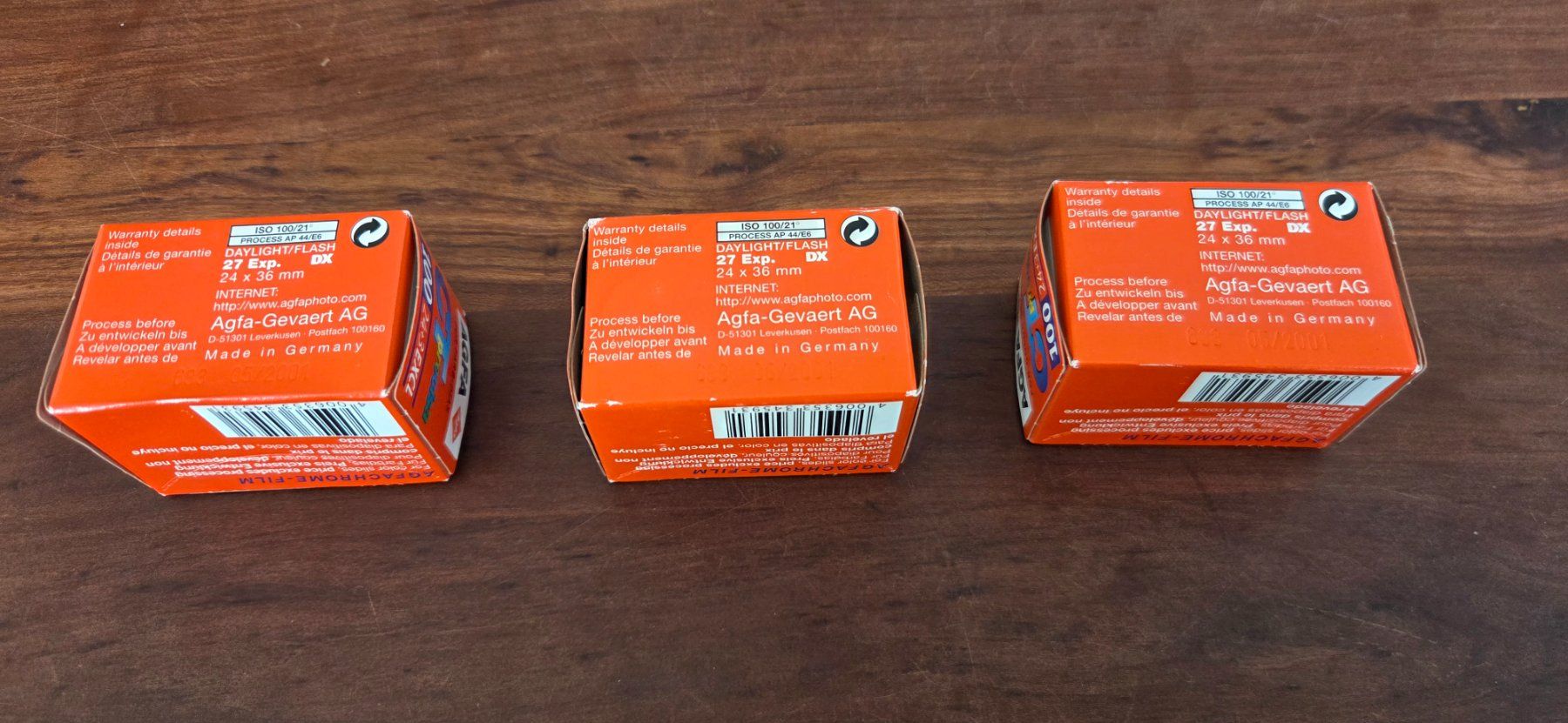 Films: 3 Agfa CT Precisia 135 24 – Défectueux à Baden par Digit6 2
