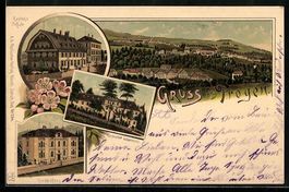 Litho Trogen, Kuranstalt Lindenbühl, Ka