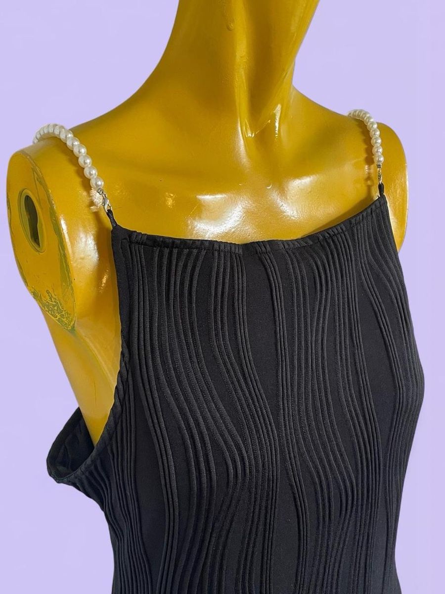Vestiti: Robe noire bretelle perlée, Taille M – Usato da Troinex venduto da Irisglo 3