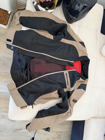 Alpinestars Motorcycle Jacket Beige/Black Size L Used