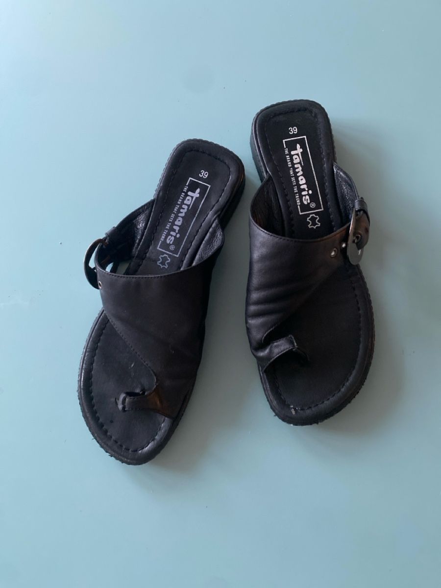 Tamaris Scarpe da donna: Lederschläppchen 'Tamaris '39 – Usato da Zürich venduto da echt01