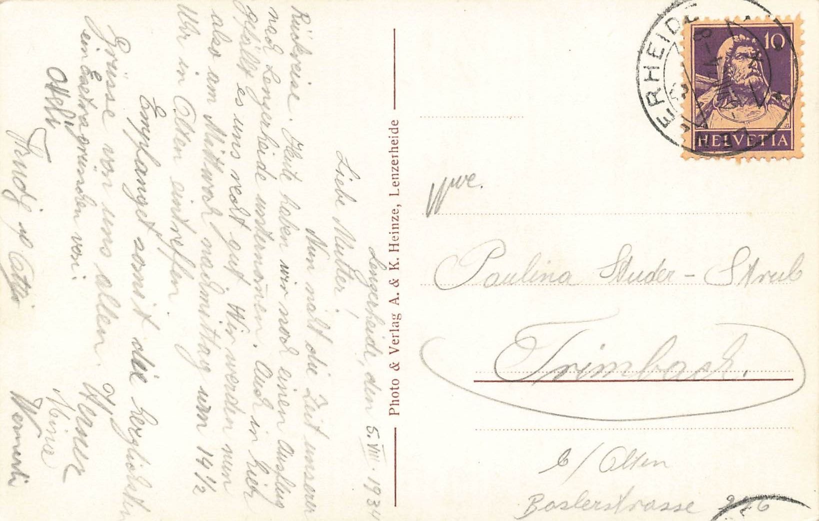 Cartoline postali: Lenzerheide GR Panorama Hotels und Berge – Usato da Biasca venduto da Blenio71 1