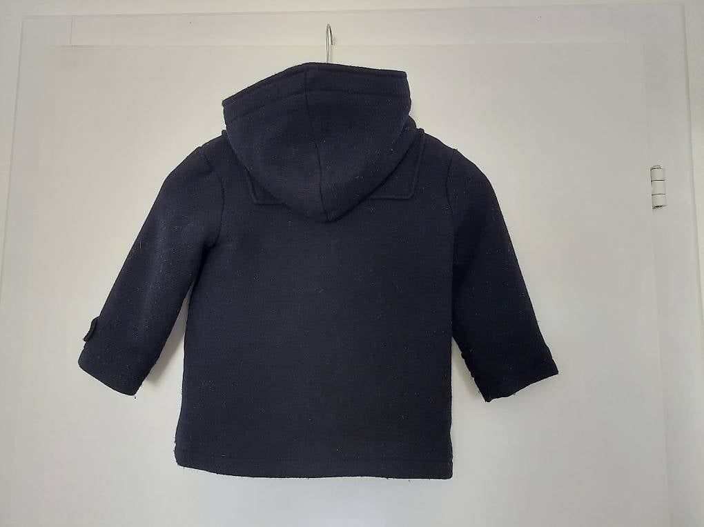 Zara Jacken & Mäntel: Wollmantel mit Kapuze navy 104 – Gebraucht aus Zürich von Taxista 1