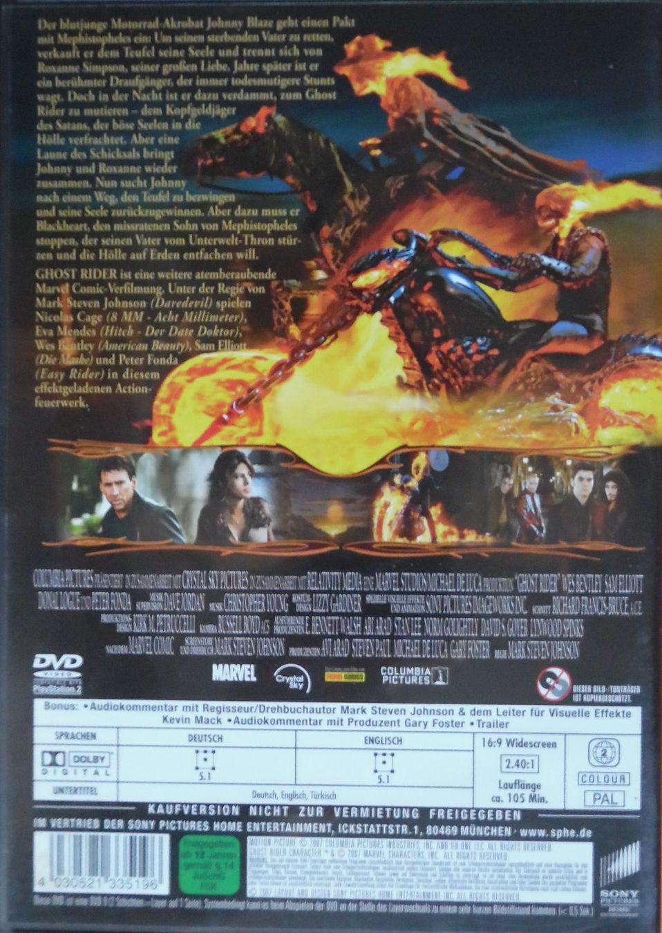 Alle DVDs: Ghost Rider – Gebraucht aus Bellinzona von Luna093 2