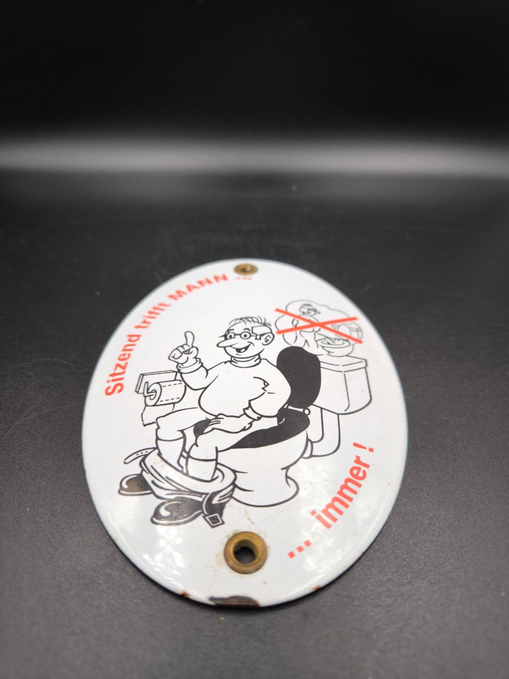 Schilder: Email Schild, WC Motiv – Gebraucht aus Rorschacherberg von snOOpydOg11 3