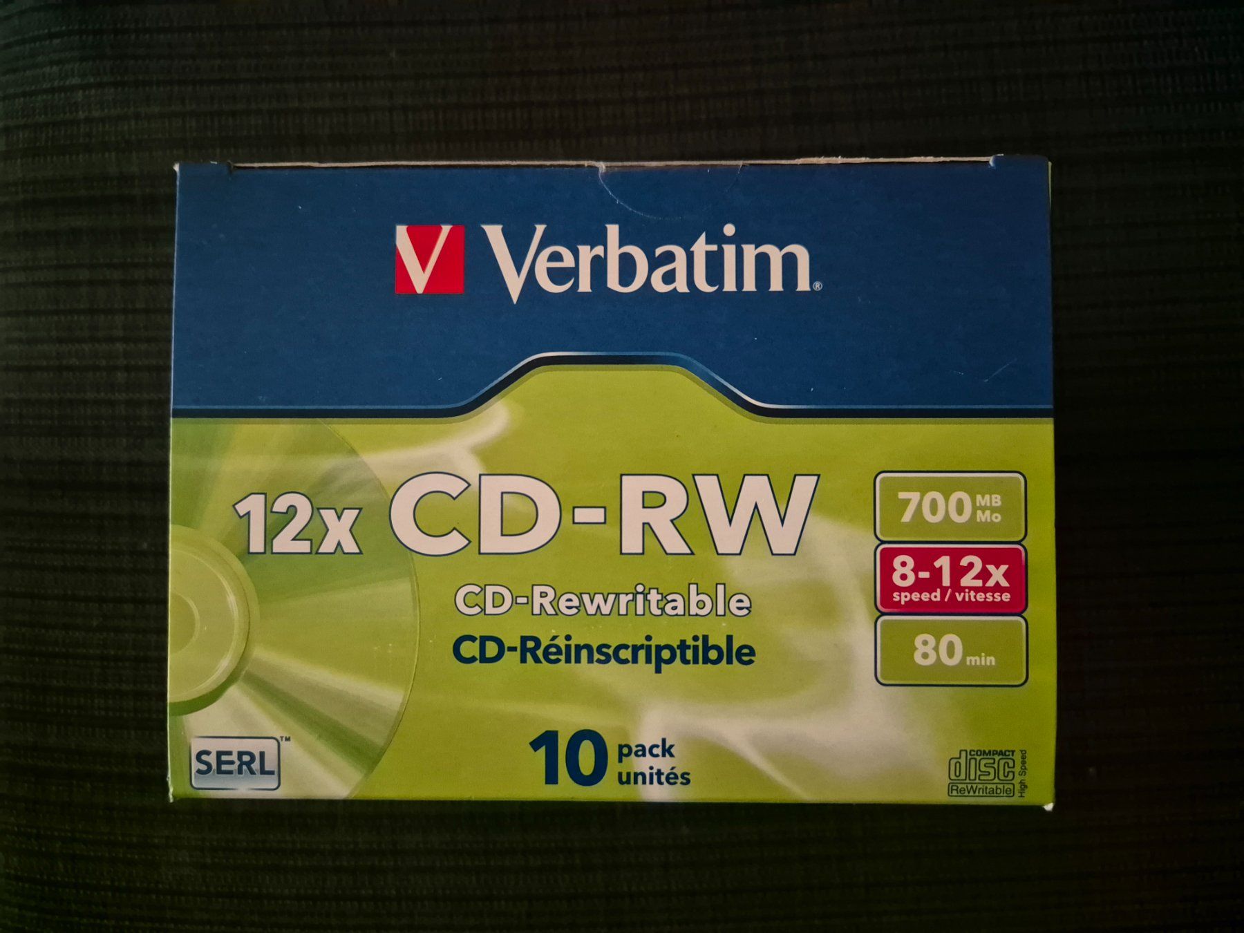 CD & DVD vergini: Verbatim 12x CD-RW – Nuovo e nell'imballaggio originale da Petit-Lancy venduto da guy_vmz2 4