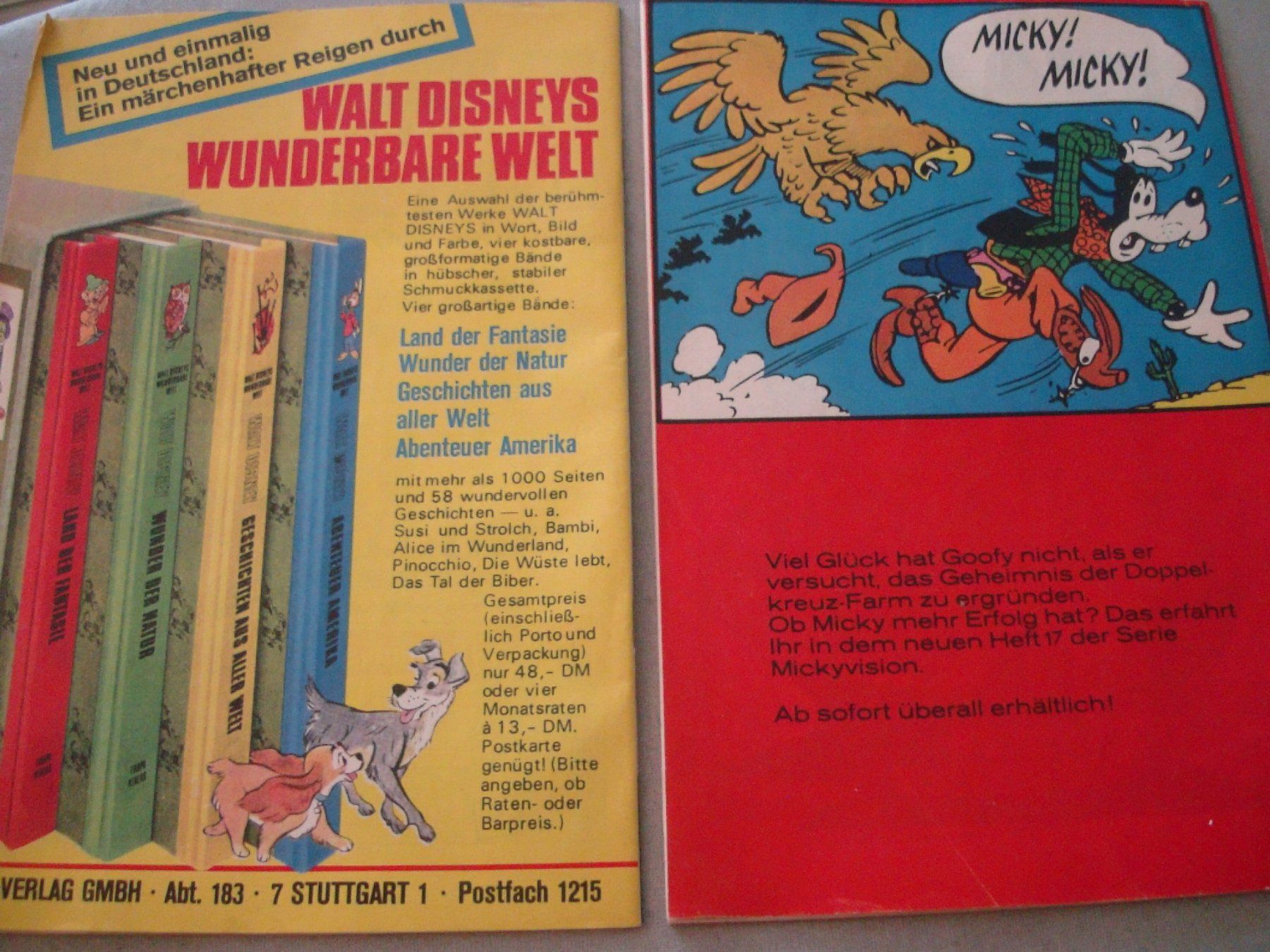 BD: 2 Micky Maus - Heft 39 / 41 - 1969 – D'occasion à Neuenegg par flohcante 1