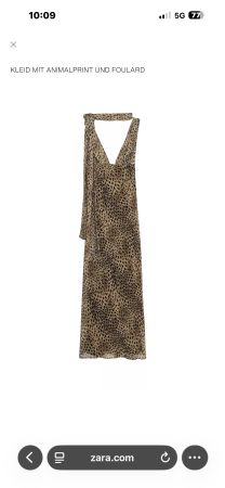 Zara Kleid NEU S Leopardenmuster