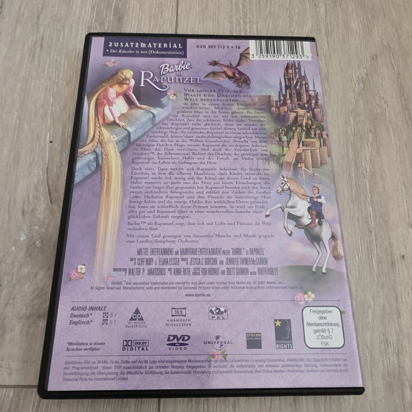 Tutti i DVDs: Barbie als Rapunzel DVD  – Usato da Wigoltingen venduto da Zuckerfee84 1