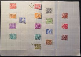 Briefmarken Schweiz 1934-1942 Konvolut Landschaftsbilder