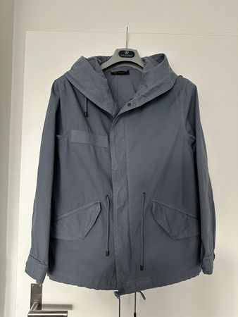 Mr &.Mrs Parka, Übergangsjacke blau/grau GrösseM