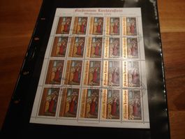 Liechtenstein, Bogen Weihnachten 1991, 50 Rp, ET-o