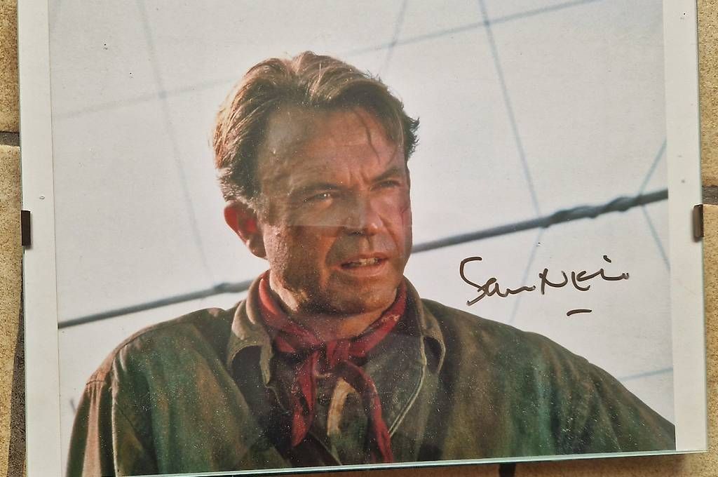 Autografi: Jurassic Park . Autographe Sam Neill – Usato da Sembrancher venduto da did_mkx2