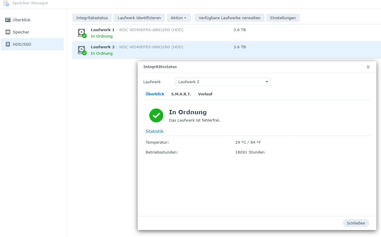 Synology PC: Synology DiskStation DS218 inkl. 8 TB Speicher – Usato da Menziken venduto da Columbus 9