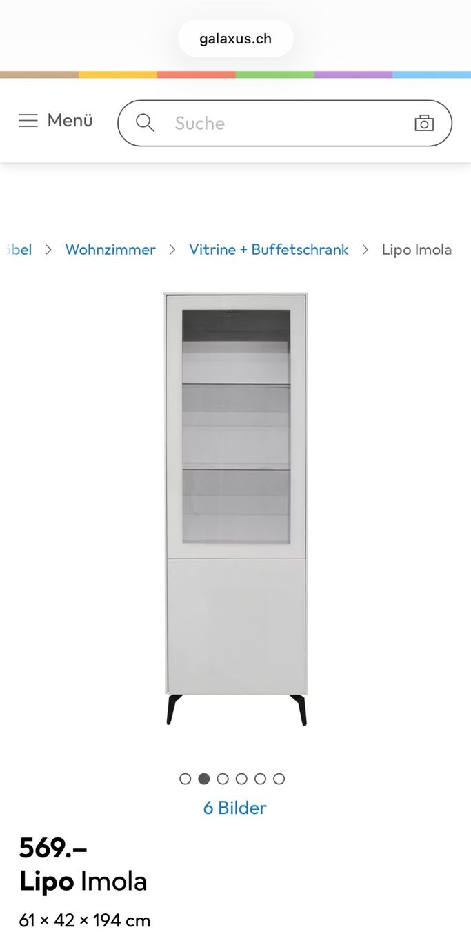 Vetrine: Vitrine/ Buffetschrank IMOLA NEU Originalverpakt – Nuovo e nell'imballaggio originale da Goldach venduto da tab_njk8