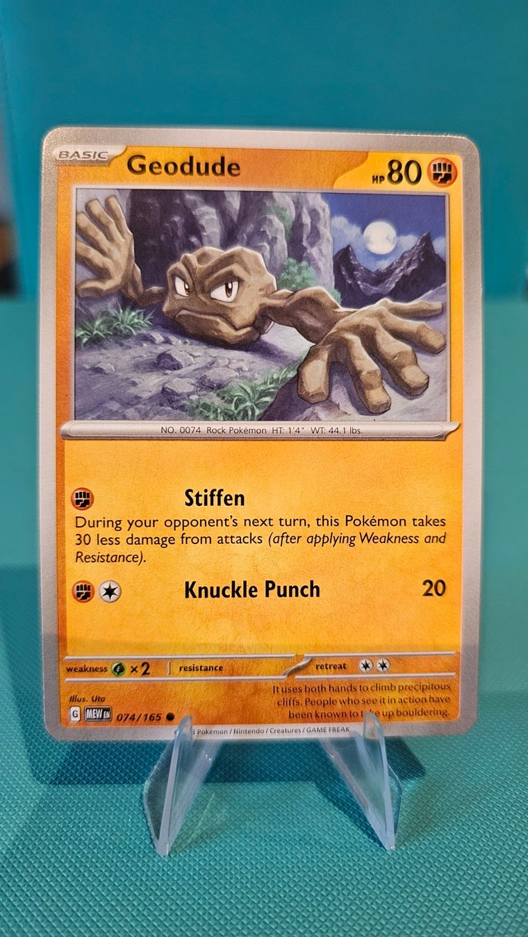 Pokémon Carte collezionabili: Geodude MEW 074/165 EN – Usato da Rheineck venduto da Pinia03