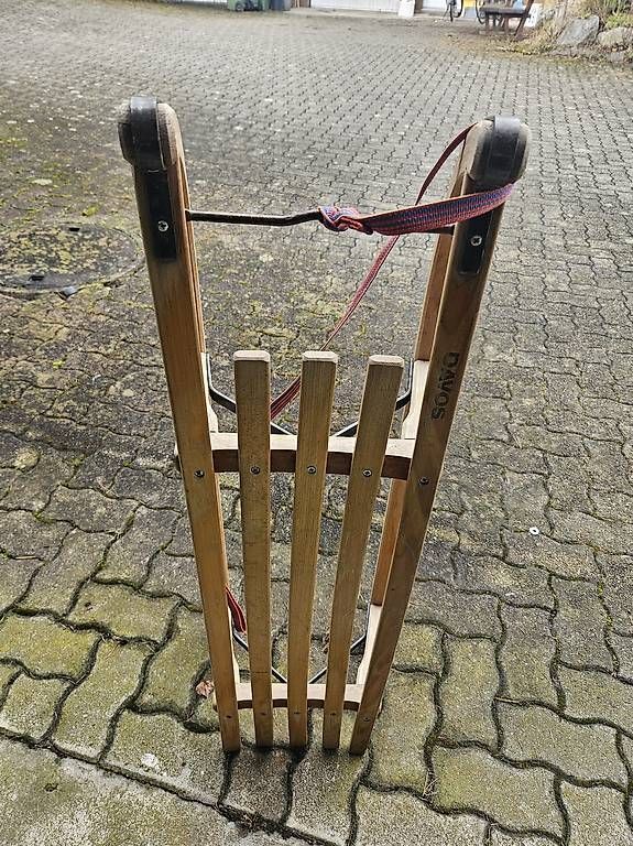 Luge: Davoser  Holzschlitten – D'occasion à Muolen par Dodo99 2
