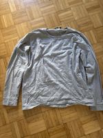 Bequemer grauer Basic Pullover, grösse M