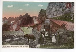 SCHWENDE Gruss vom Schafboden am Säntis ! Wirtschaft, Pferd
