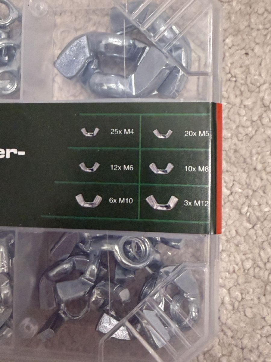 Ferramenta: Set écrous papillon 76pcs – Nuovo e nell'imballaggio originale da Embrach venduto da niz_8sff 3