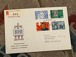 CH FDC  Einschreiben 1965