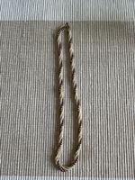 Necklace beads cream brown twisted 40 cm good condition