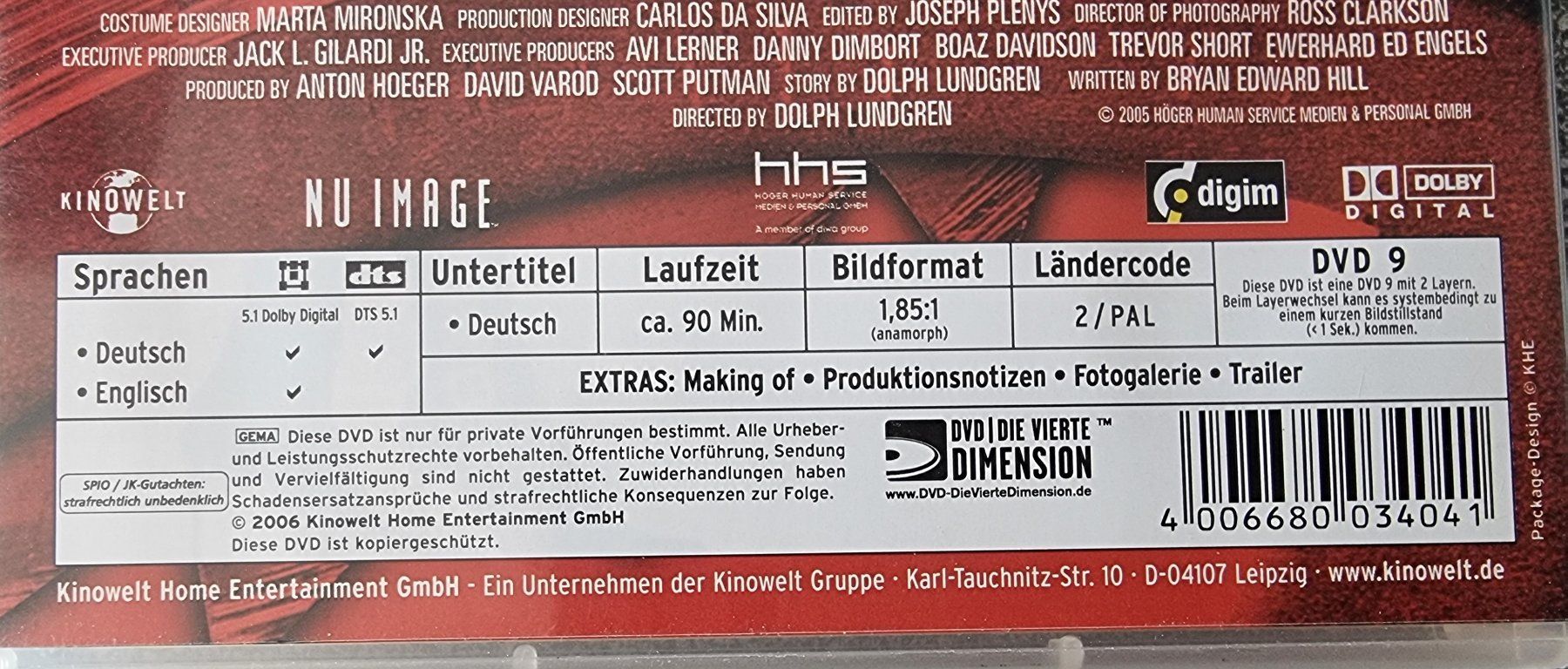 Tutti i DVDs: DVD The Mechanik / Dolph Lundgren – Usato da Oetwil am See venduto da fineli2 1