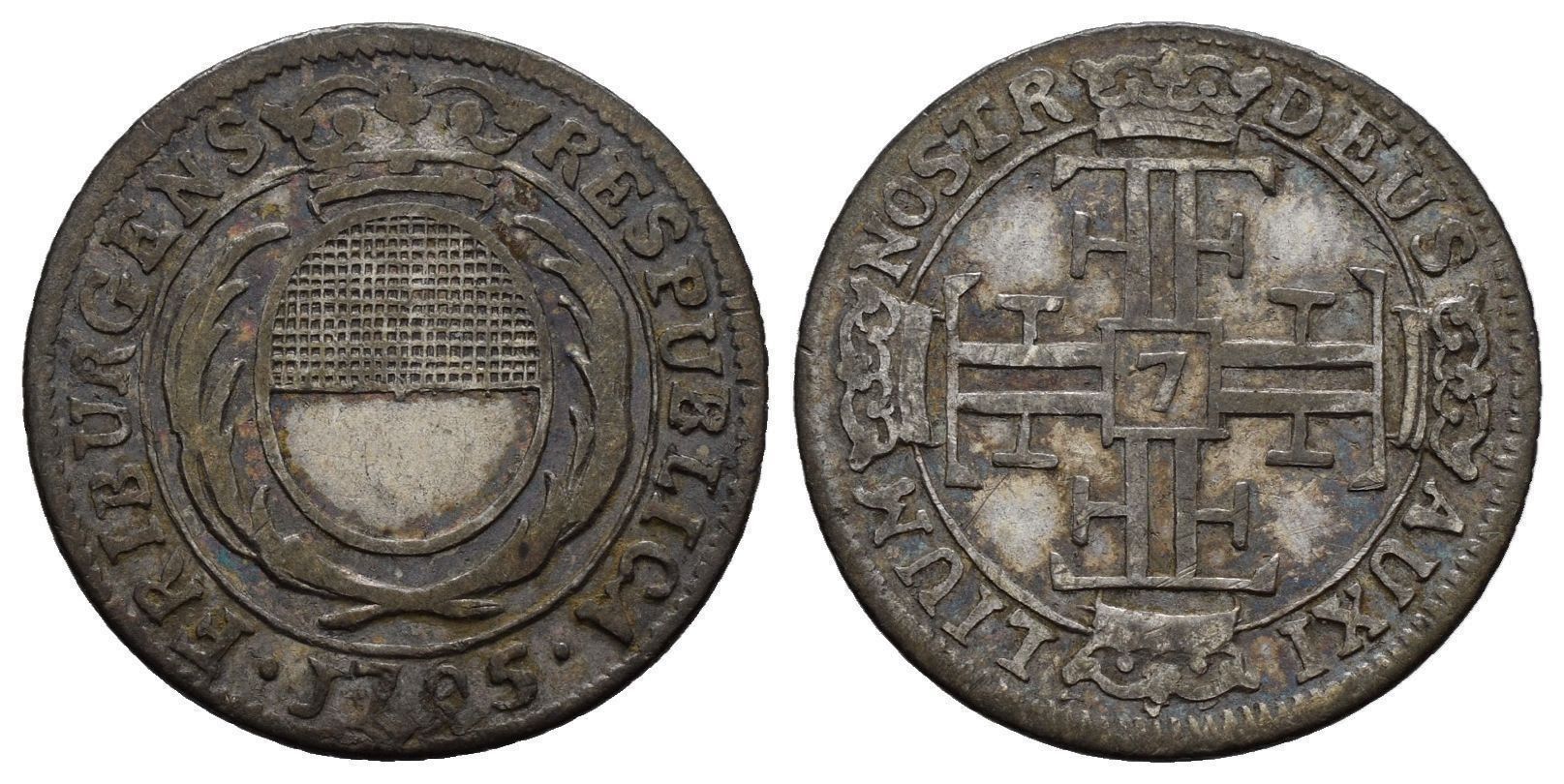 Tutti le monete: Freiburg 7 Kreuzer 1795   /2775 – Usato da Trimbach venduto da Solothurn1