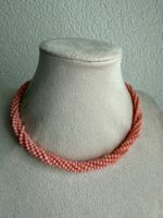 Vintage Rosa Korallen Kette mit Silber Verschluss 925