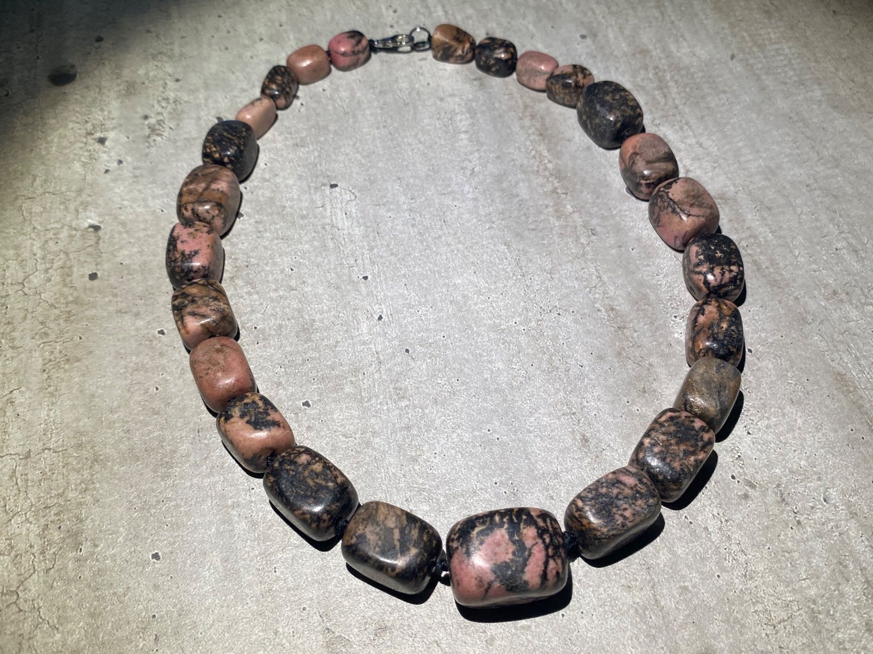 Catenine: natürlicher Rhodolith - Edelstein Halskette – Nuovo e nell'imballaggio originale da Laax GR venduto da krippenfiguren-laax 9