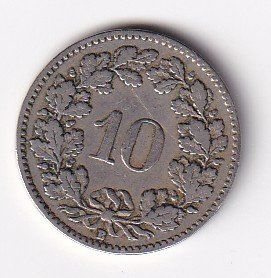 Tutti le monete: 10 Rappen 1919 rar – Usato da Neuchâtel venduto da karlpierrino 1
