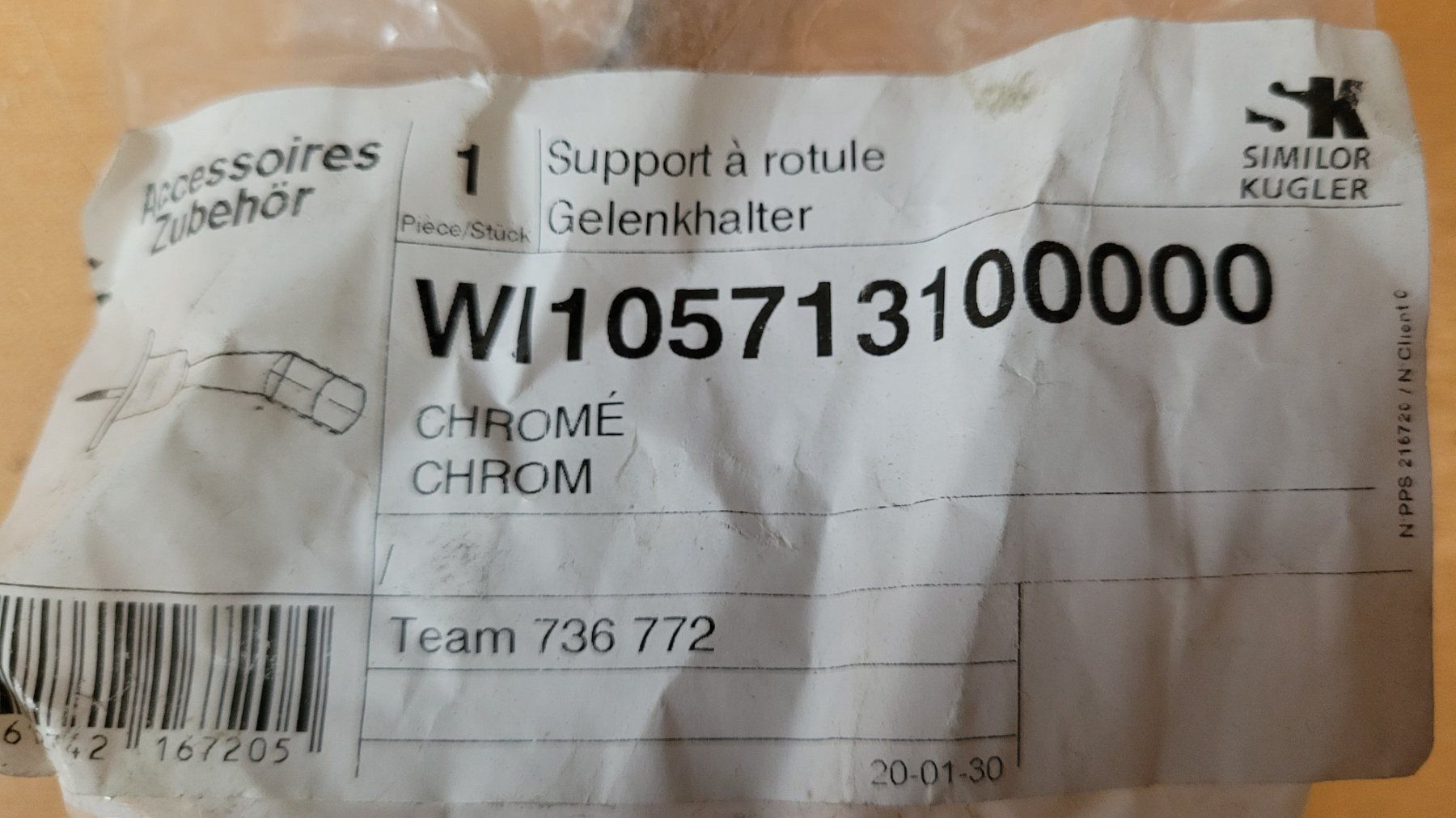 Rubinetteria: Support à rotule Neoperl chromé – Nuovo e nell'imballaggio originale da Bionnens venduto da Meg011 2