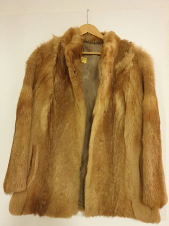 Black Friday Winterjacke Pelz für Damen Vintage Braun