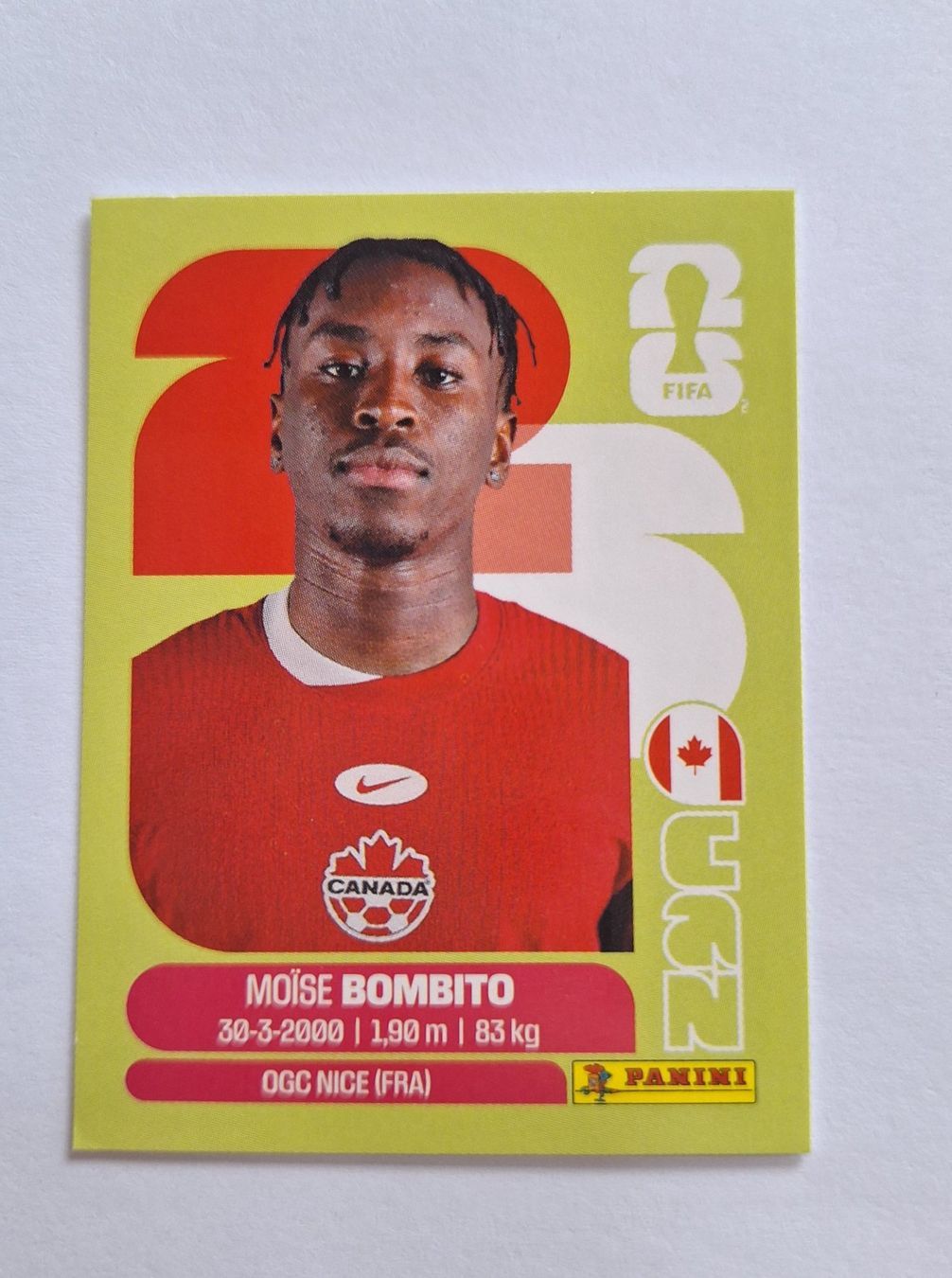 Panini Sammelbilder & Trading cards: Panini Moïse Bombito CAN 8 – Neu (gemäss Beschreibung) aus Romanens von Crocette