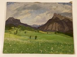 Evt. Hermann Grom - Rottmayer (1877-1953) Landschaftsgemälde