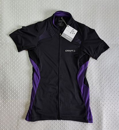 NEU! Craft Radtrikot Damen Schwarz Lila Grösse S/M