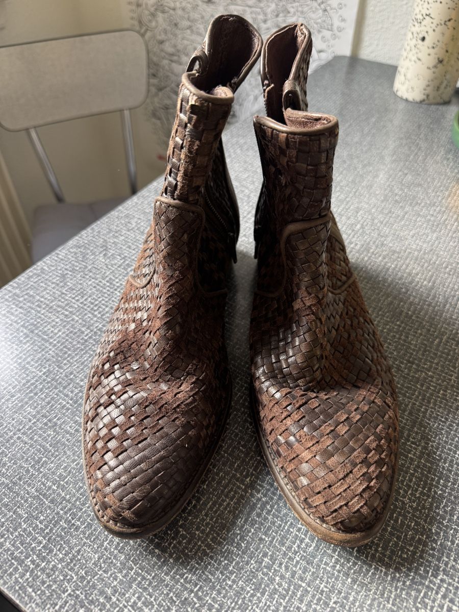 Scarpe da donna: Lederboots geflochten – Nuovo (secondo la descrizione) da Zürich venduto da Lilaine05 2