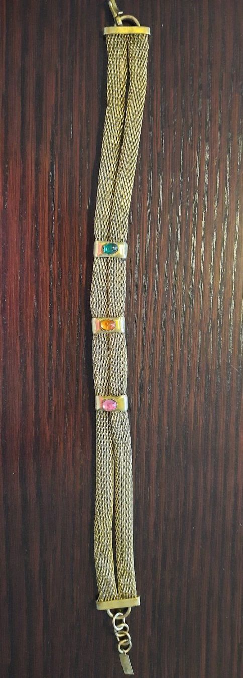 Catenine: Collier 30cm Modeschmuck mit 3 Steinen – Usato da Herrliberg venduto da AlexandraBopp
