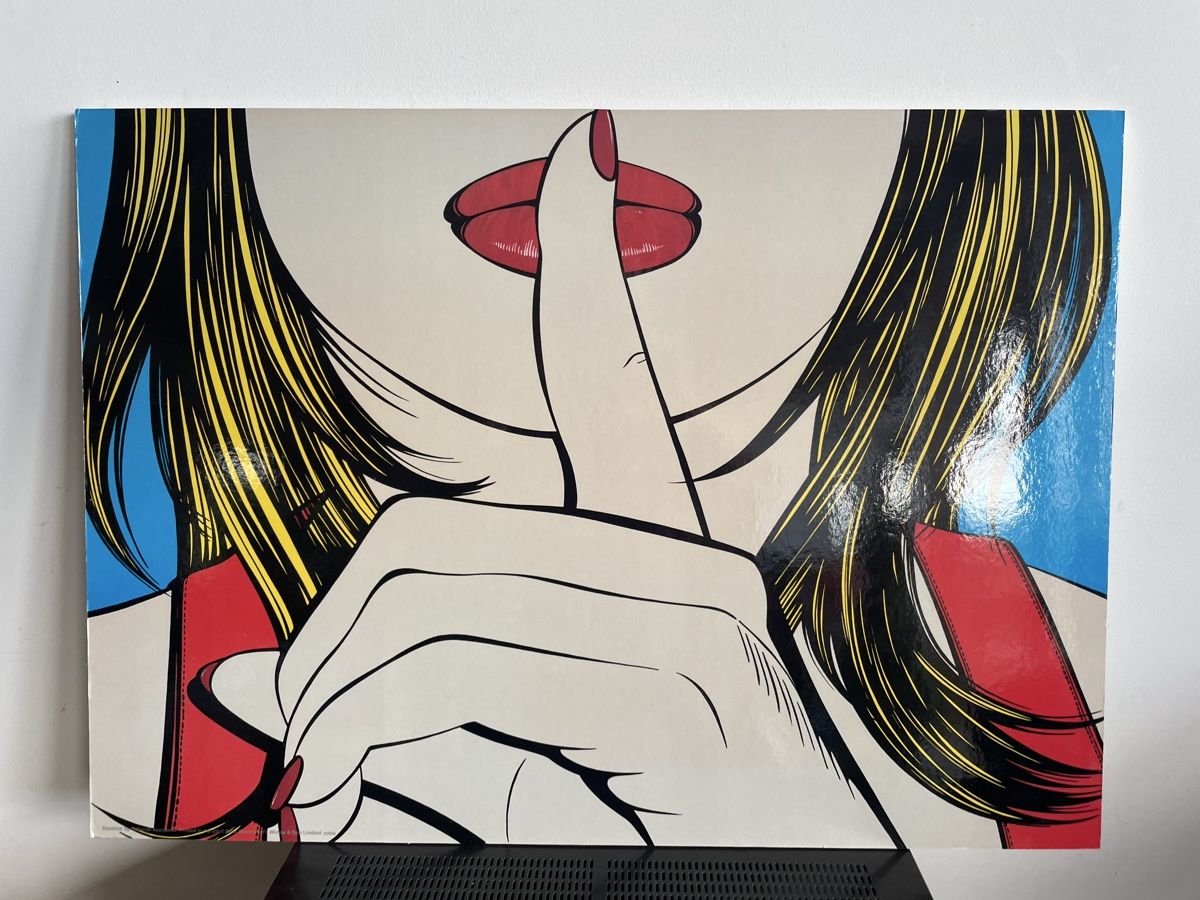 Schilder: Pop Art Impression sur Panneau Sssshhh Deborah Azzopardi – Gebraucht aus Vallamand von Bricbracbroc82