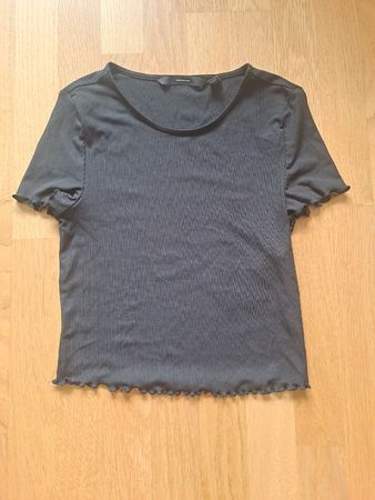 Ripp Top, Schwarz, Grösse XS