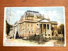 AK, Litho, Gruss aus Wiesbaden n. Luzern