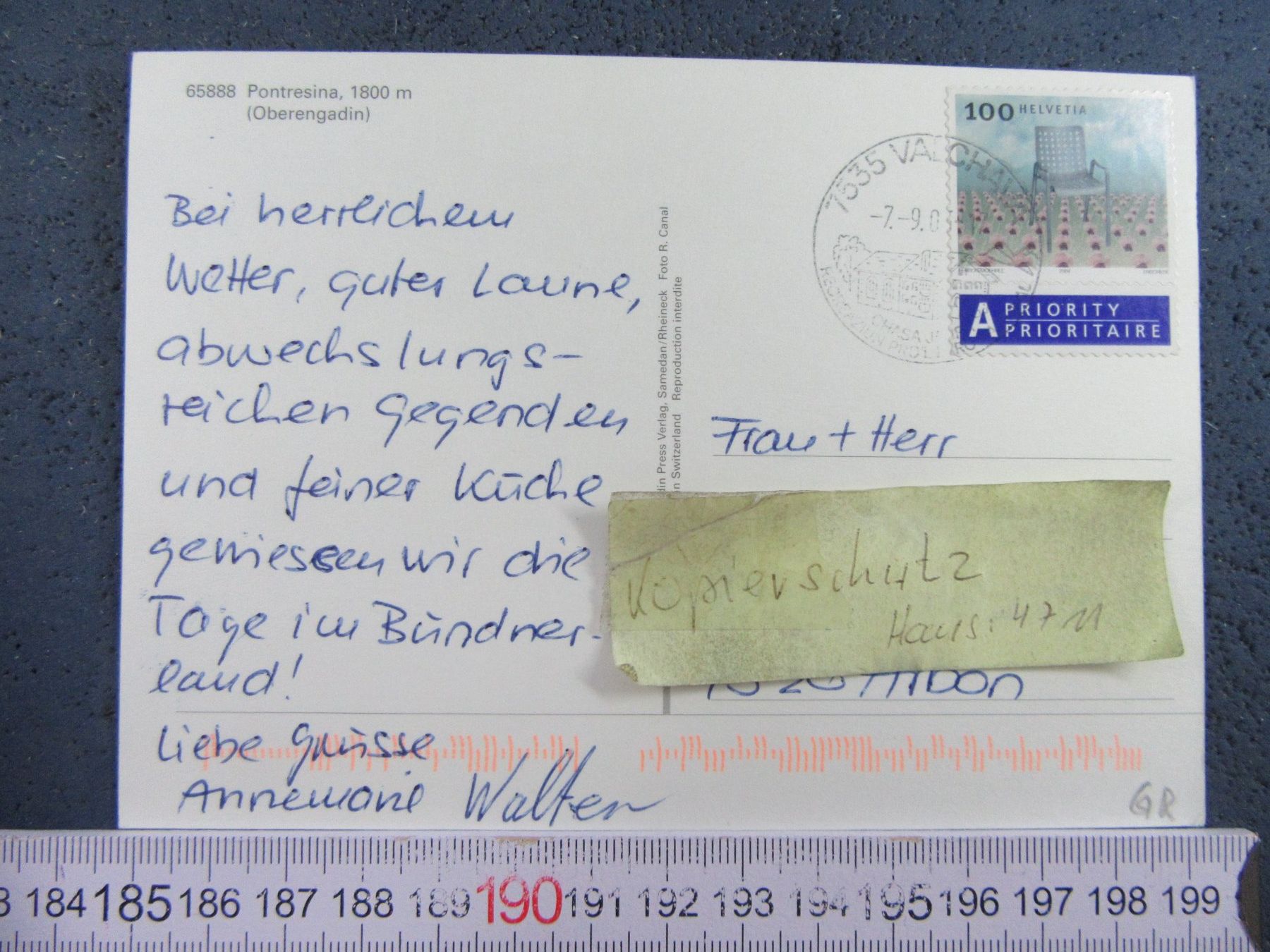 Ansichtskarten: PONTRESINA GR AK – Gebraucht aus Ettingen von Hausi4711 1