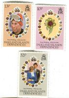 Briefmarken "Lady Diana". Falklandinseln