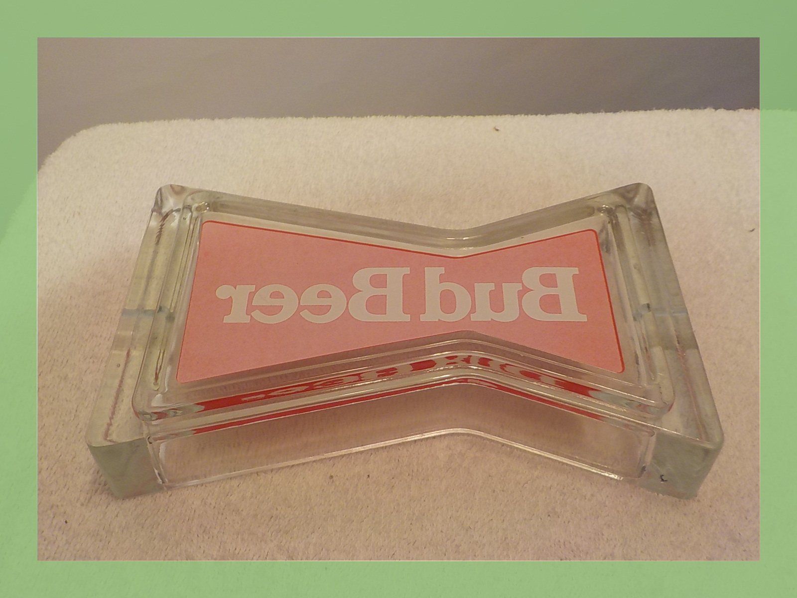 Portacenere: Aschenbecher Budweiser Glas transparent – Usato da Bülach venduto da Freieck 5