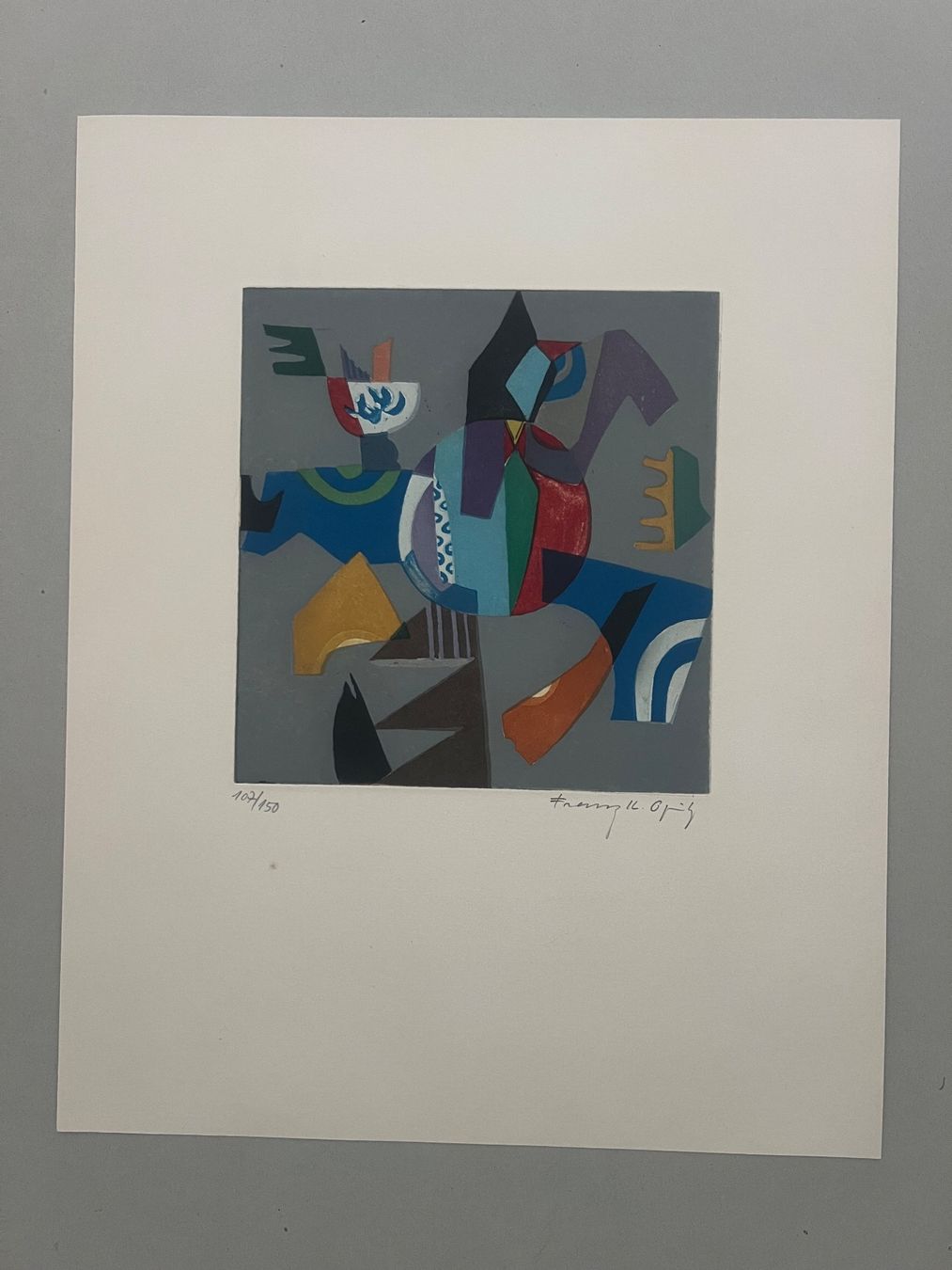 Grafica & Litografie: Franz K. Opitz, handsigniert, nummeriert – Usato da Rain venduto da Pic-Ass 1